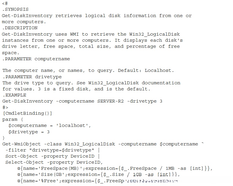 Making Get-DiskInventory.ps1 an advanced script