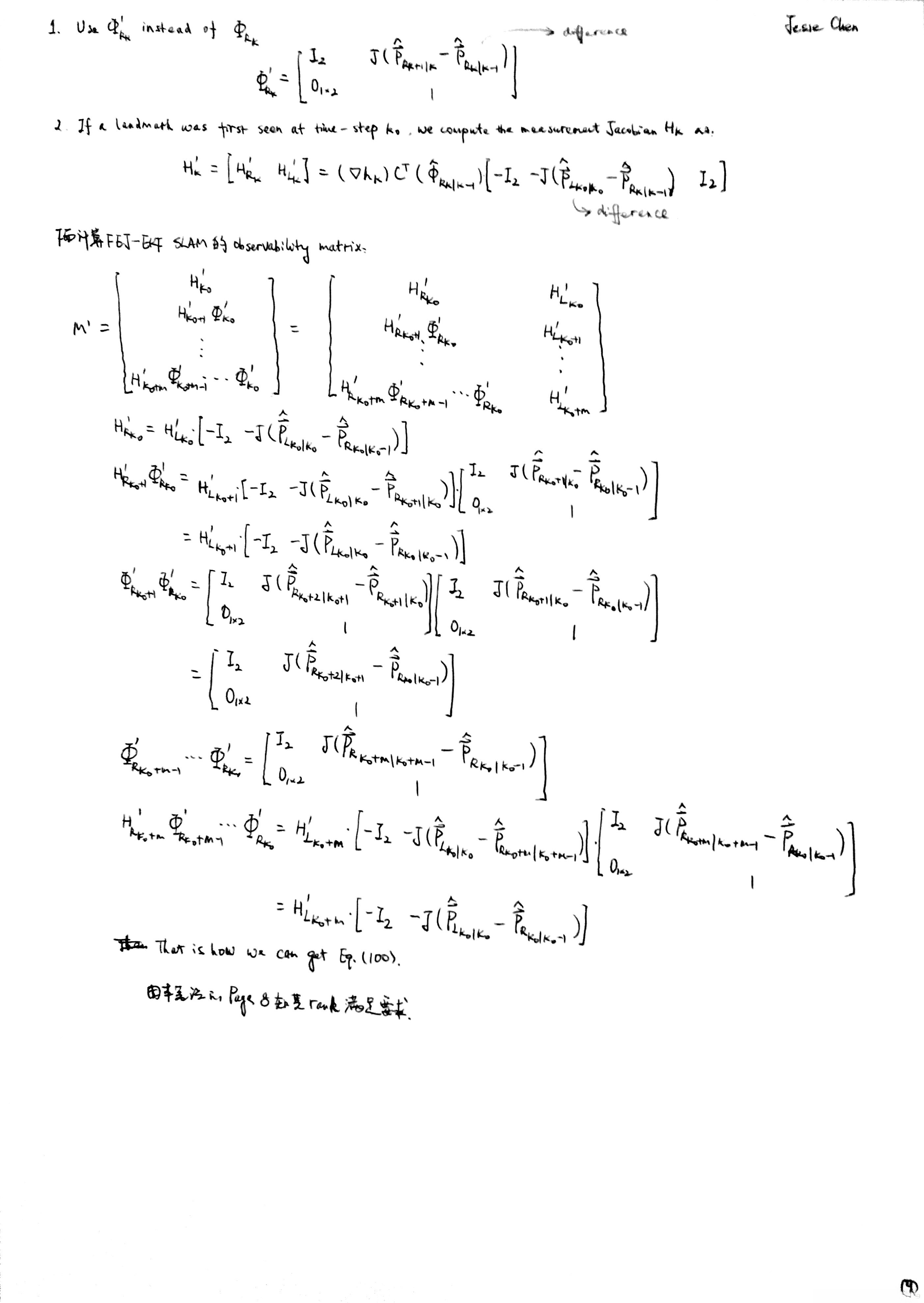 FEJ-EKF Slam Reading Notes 09