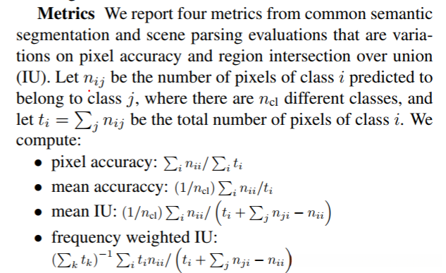 这是FCN论文中使用的评价指标