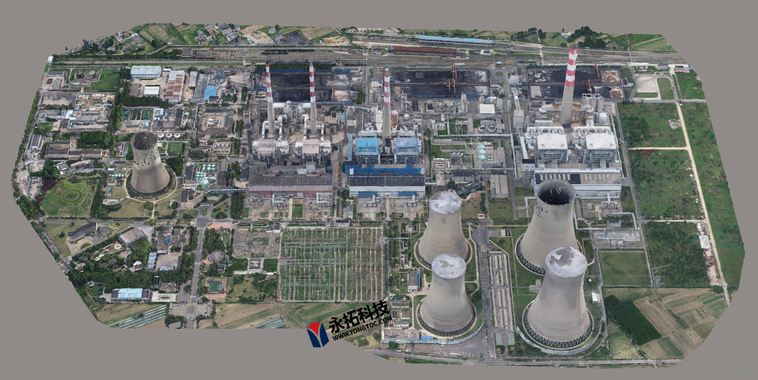 数字孪生电厂建模正射影像