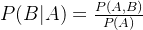 P=rac{P}{P}