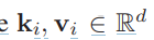 ki,vi∈Rd