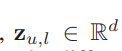 zu,l∈Rd