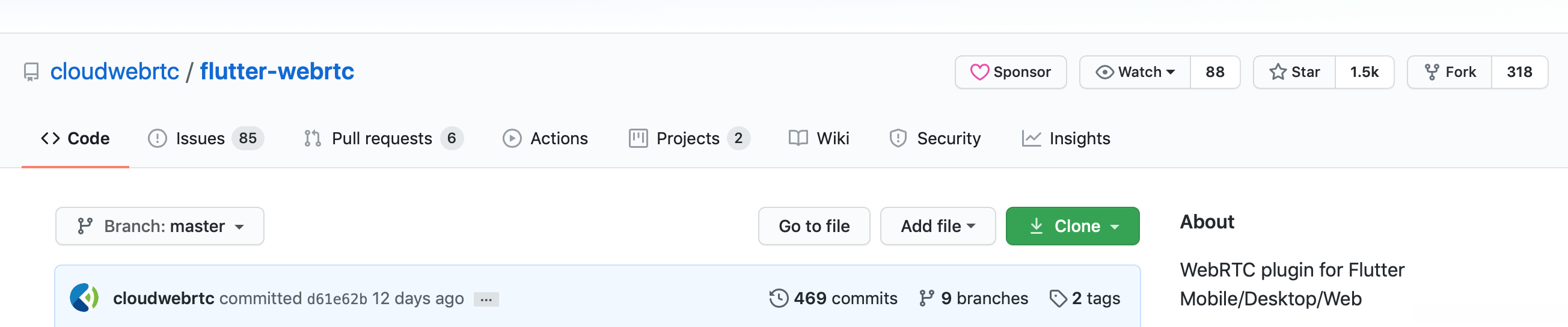 Flutter + WebRTC Demo 简介