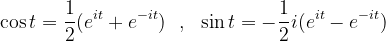 os t=rac{1}{2},in t=-rac{1}{2}i