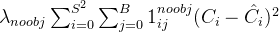 eq?%5Clambda_%7Bnoobj%7D%20%5Csum_%7Bi%3D0%7D%5E%7BS%5E2%7D%20%5Csum_%7Bj%3D0%7D%5E%7BB%7D%201_%7Bij%7D%5E%7Bnoobj%7D%20%28C_i%20-%20%5Chat%7BC%7D_i%29%5E2