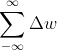 um_{-nfty }^{nfty }elta w