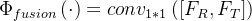 hi {fusion}eft = conv{1*1}eft 