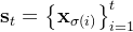 athbf{s}t = eft  athbf{x}{igma} ight_{i=1}^{t}