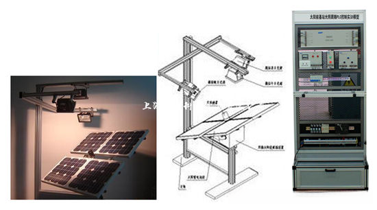太阳能基站光照跟随逐日PLC控制实训装置QY-PV26